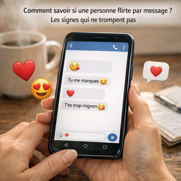 Comment savoir si une personne flirte par message ? Les signes clés